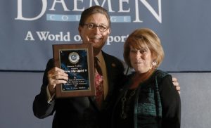 President Gary A. Olson and Catherine LePage-Campbell