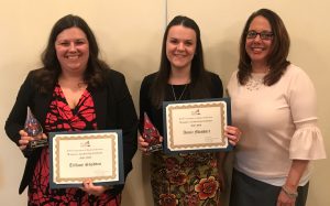 (L-R) Tiffany Shadden, Annie Mandart, and Dr. Irene Holohan-Moyer, assistant vice president for institutional effectiveness and systems integration.