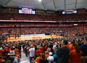 Interior of Syracuse Basketball Area during a game