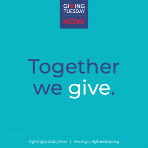 Giving Tuesday flyer with text that says "Together we give"