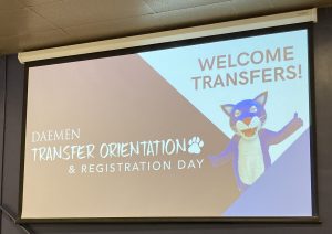 Transfer Orientation Welcome Sign