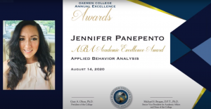 Jennifer Panepento, ABA Academic Excellence Award