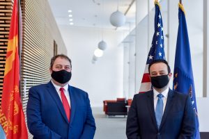 Brian Kulpa and Ed Rath wearing masks