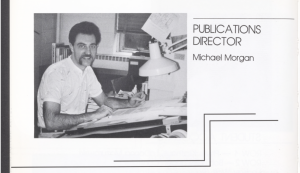 Mike Morgan in 1990 yearbook