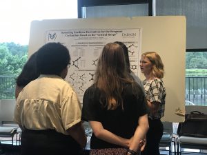 A student presents her research project at the MERCURY conference