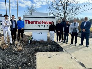 Daemen student at Thermo Fisher Scientific tour