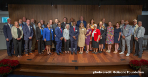 Grand recipients lined up at Golisano Press Conference