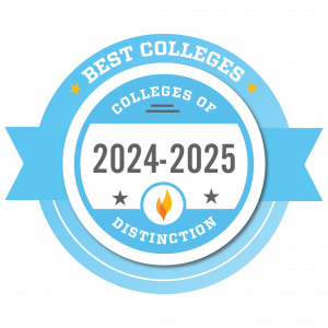 College of Distinction Best Colleges of 2024-2025 badge image