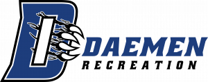 Image of Daemen Recreation logo with a wildcat paw coming out of a big capital D