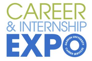 Text on white background that says "Career & Internship EXPO"